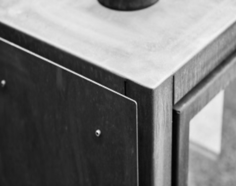 Hitzeschutz Seitenwand RB73 QUARUBA – edelstahl SMHS-qua-E