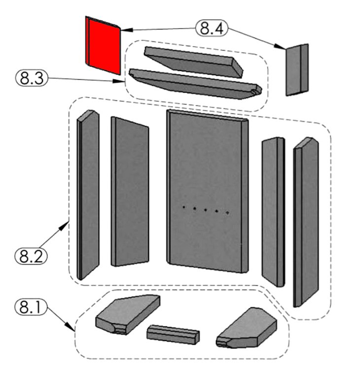 Oranier Pori 7 Afscherming links B Oranier Pori 7 Afscherming links B