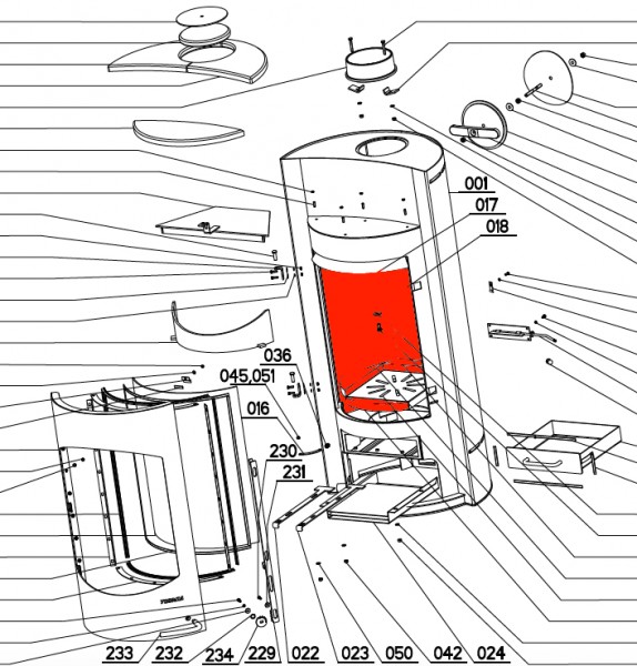 Thorma Malmö revêtement de chambre de combustion Thorma Malmö revêtement de chambre de combustion