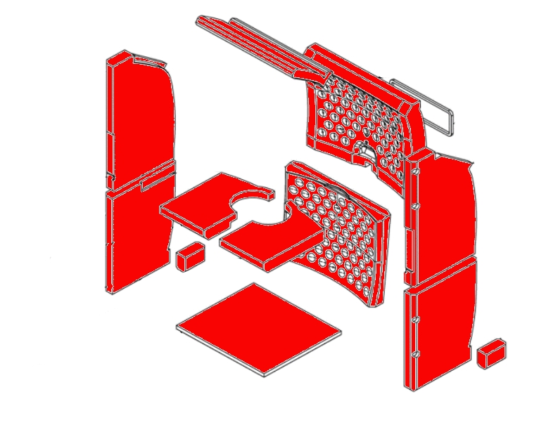 Attika Bionic Fire EVO revêtement de chambre de combustion
