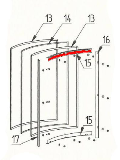Fireplace Alicante support de vitre haut Fireplace Alicante support de vitre haut