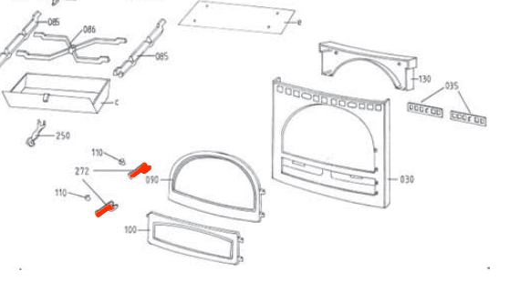 Leda Brüssel dørhåndtag emailliert Leda Brüssel dørhåndtag emailliert