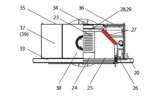 Wodtke Fire SL Seitenstein hinten rechts Brennraumstein Wodtke Fire SL Seitenstein hinten rechts Brennraumstein