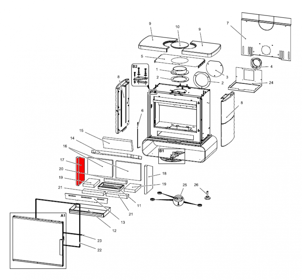 Haas+Sohn Fulham easy 347.15 Seitenstein links Haas+Sohn Fulham easy 347.15 Seitenstein links