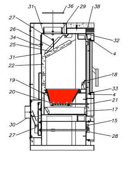 Fireplace Sirocco SP Rostlager Rostrahmen  Fireplace Sirocco SP Rostlager Rostrahmen