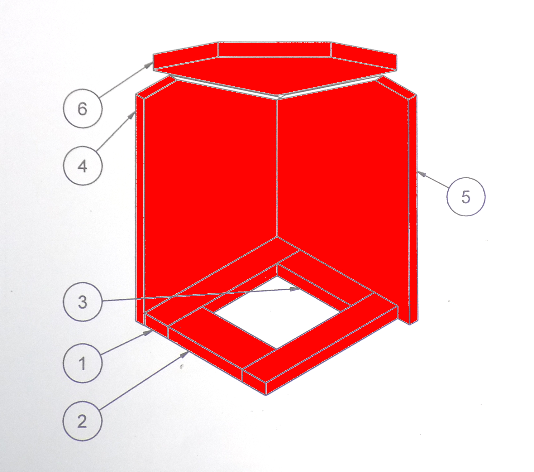 Attika Quadro binnenwerk Attika Quadro binnenwerk