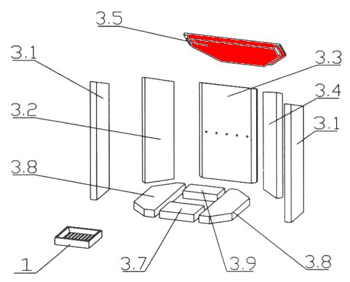 Justus P50-5 Zugumlenkung A Rauchumlenkstein Justus P50-5 Zugumlenkung A Rauchumlenkstein