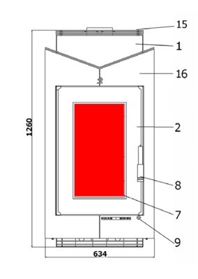 Haas-Sohn Alta 218.17 szyba wziernika Haas-Sohn Alta 218.17 szyba wziernika