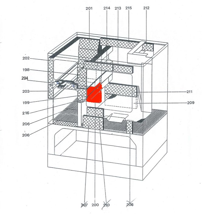 Wamsler type 120 bagsten nede A Wamsler type 120 bagsten nede A