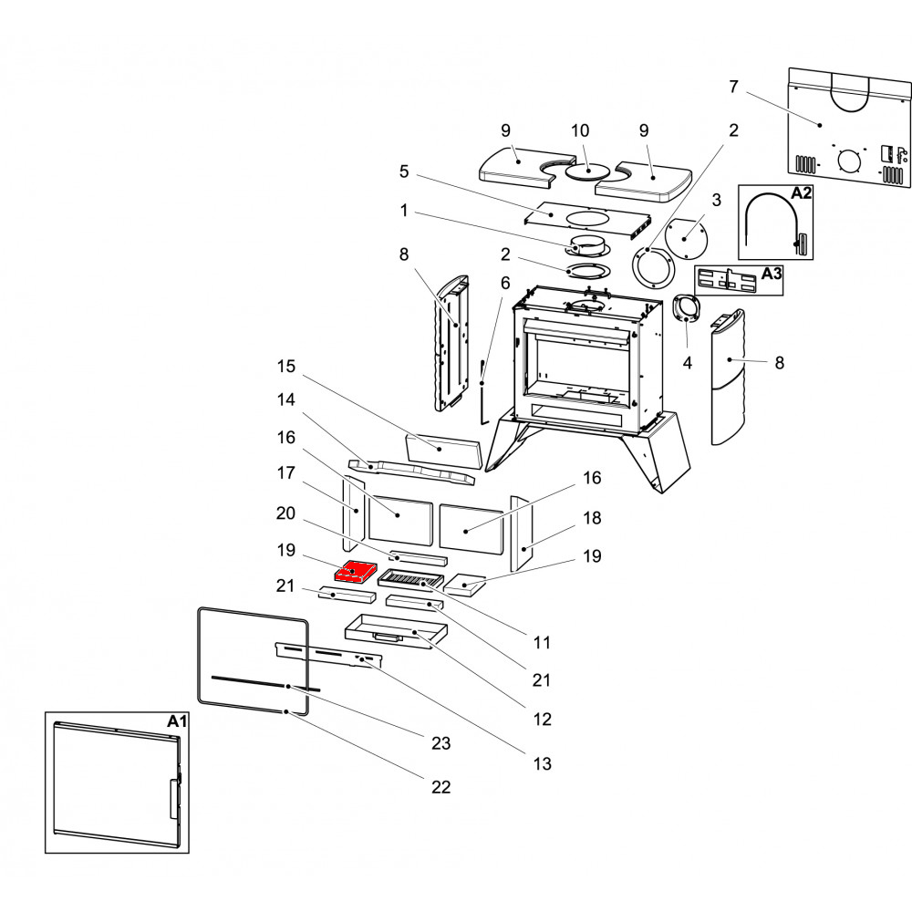 Haas-Sohn London II easy 347.15 Bodemsteen links Haas-Sohn London II easy 347.15 Bodemsteen links