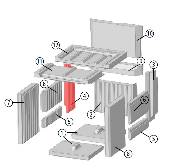 Leda Gourmet H71 Seitenstein links hinten Leda Gourmet H71 Seitenstein links hinten