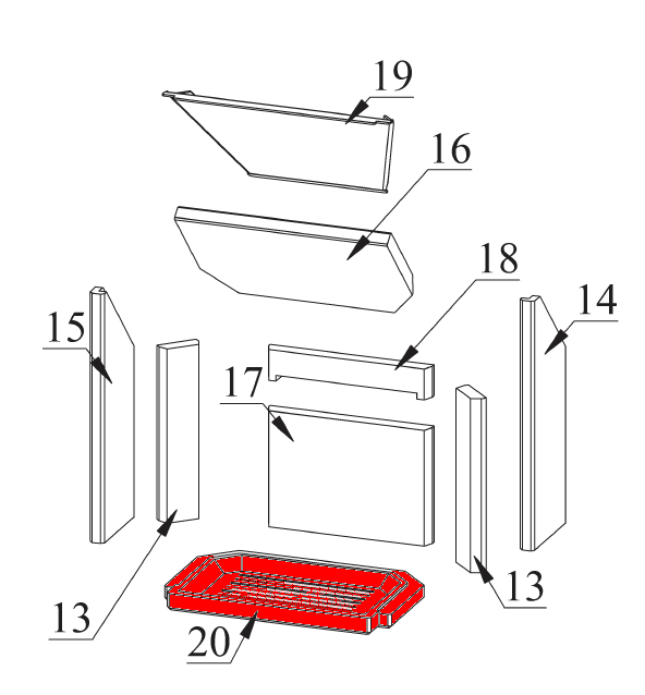 Fireplace Lome rysterist