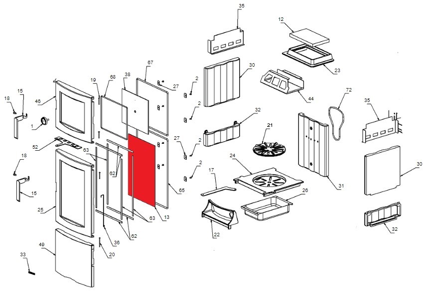 La Nordica Ester Forno Evo vitre B La Nordica Ester Forno Evo vitre B