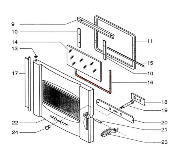 Supra HF 2920 pakning glas