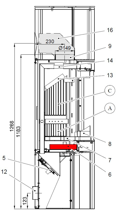 Haas-Sohn Kalius II 286.12 askeskuffe