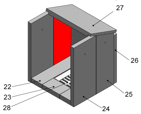 Justus Lagos Seitenstein links hinten Explosionszeichnung Justus Lagos Seitenstein links hinten Explosionszeichnung