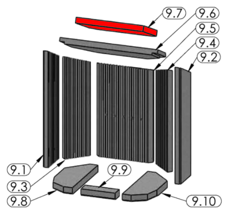 Justus Island 7 Zugumlenkung oben A Flammenschild Justus Island 7 Zugumlenkung oben A Flammenschild