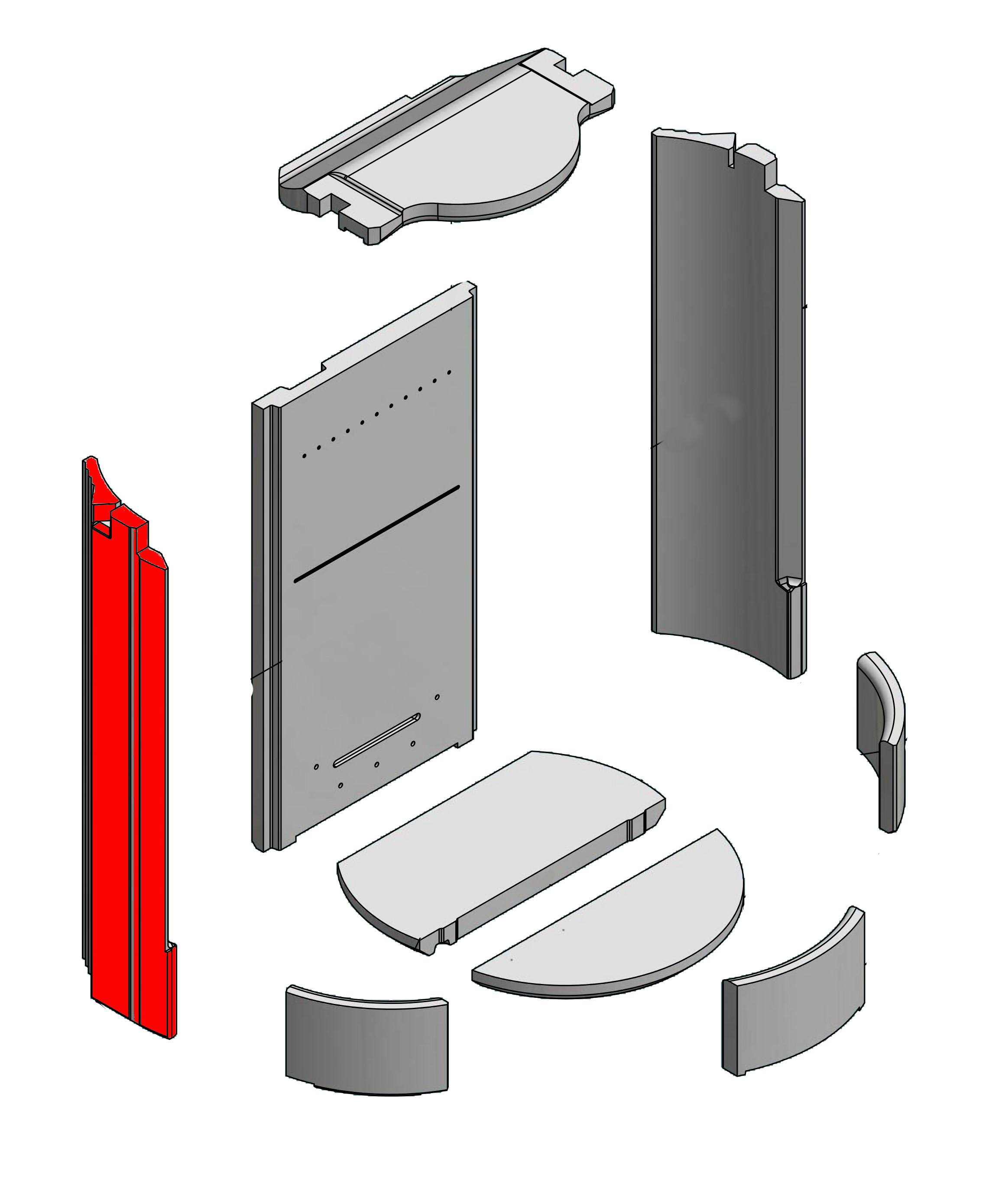 Attika Pilar Clever Air pietra laterale a sinistra Attika Pilar Clever Air pietra laterale a sinistra