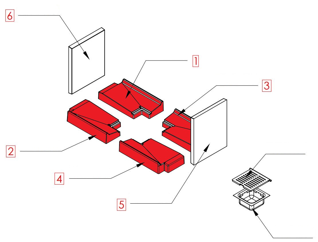 Spartherm Varia B-FDh Bodemsteen Set B Spartherm Varia B-FDh Bodemsteen Set B