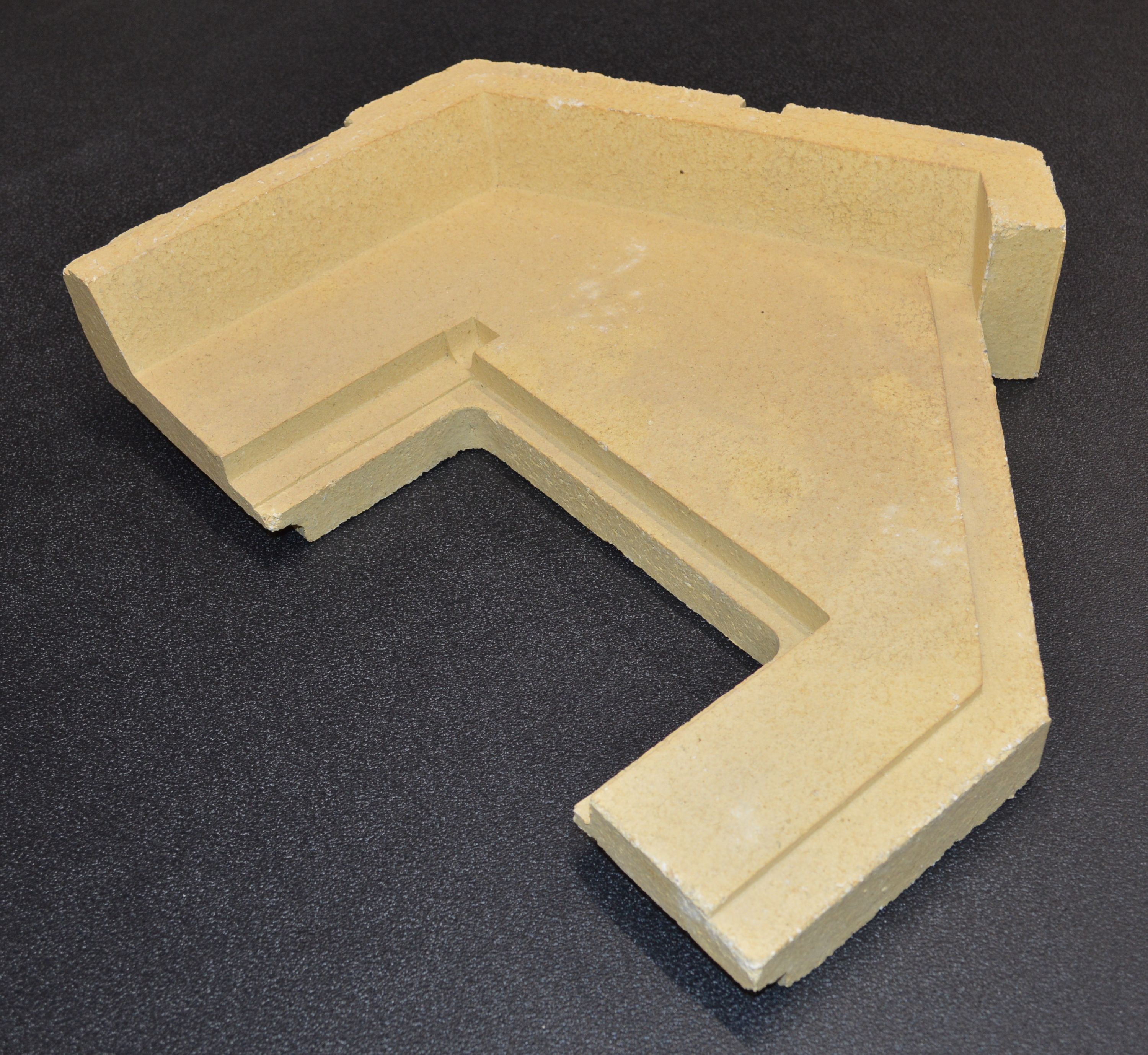 Spartherm Prismo 650 x 510 pietra per fondo a destra