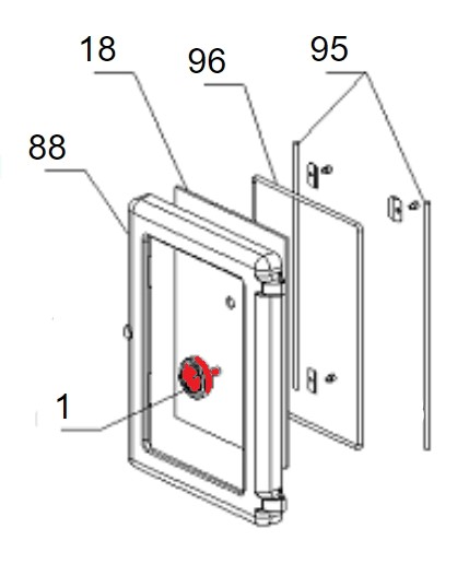 La Nordica Rosetta Sinistra Thermometer B Messgerät La Nordica Rosetta Sinistra Thermometer B Messgerät