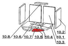 Oranier Vasa Vorderstein rechts B Schamotte Brennraumstein Oranier Vasa Vorderstein rechts B Schamotte Brennraumstein