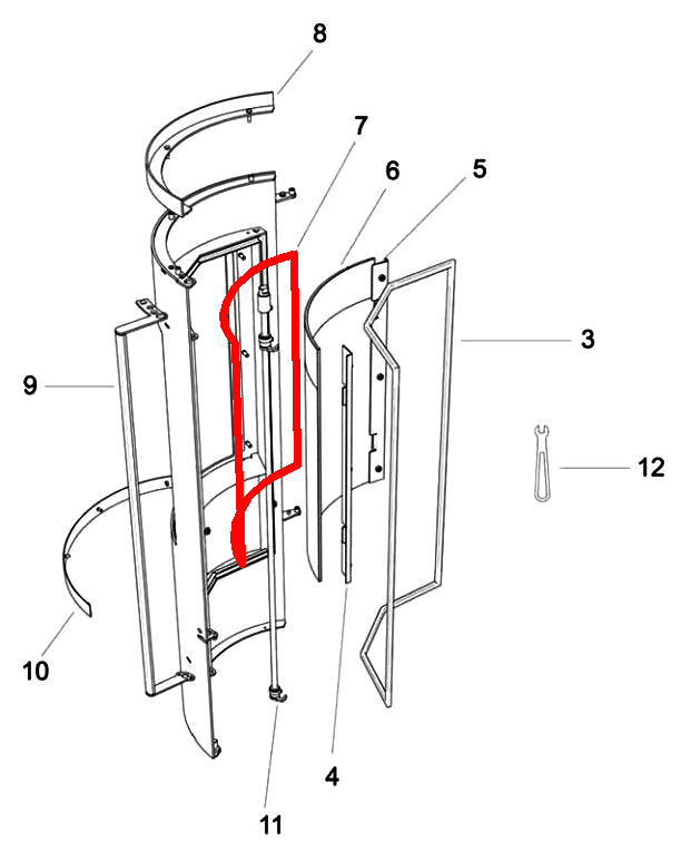 Oranier Carus glasruit afdichting Oranier Carus glasruit afdichting