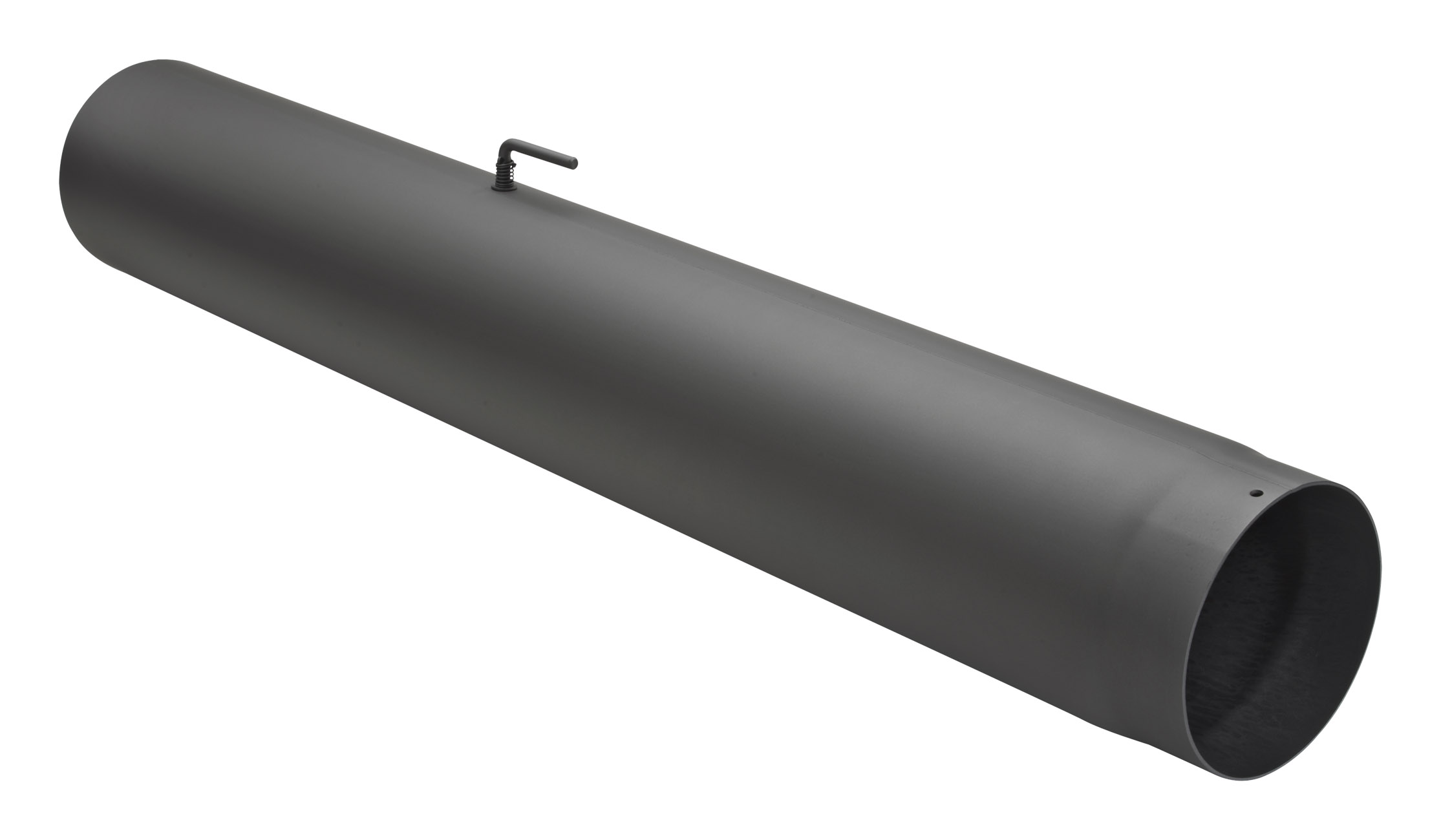 Rauchrohr Stahl 1000 mm schwarz mit Drosselklappe SM12-152