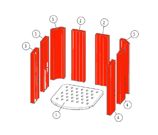 Leda Onda binnenwerk Leda Onda binnenwerk