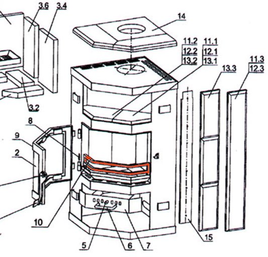 Oranier Skandik 8 grille verticale