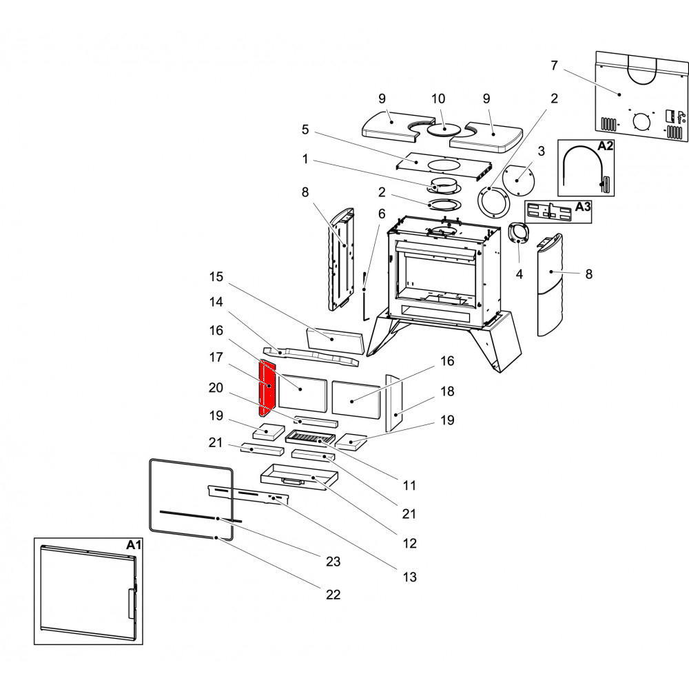 Haas-Sohn London II easy 347.15 Zijsteen links Haas-Sohn London II easy 347.15 Zijsteen links