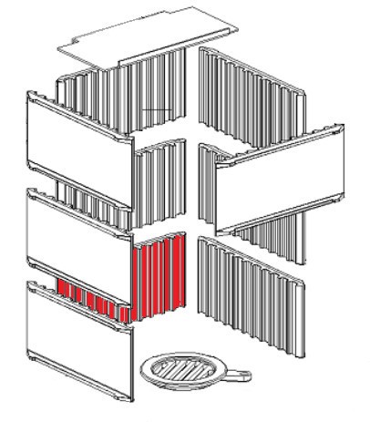 Kleining Dorella L8 płyta tylnej ściany na dole Kleining Dorella L8 płyta tylnej ściany na dole