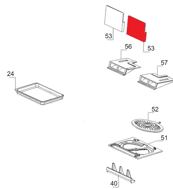 La Nordica Isotta Forno bagplade højre