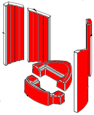 Spartherm Trias rivestimento focolare