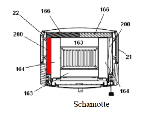 Haas+Sohn Modena 305.15 Seitenstein links Feuerraumstein Haas+Sohn Modena 305.15 Seitenstein links Feuerraumstein
