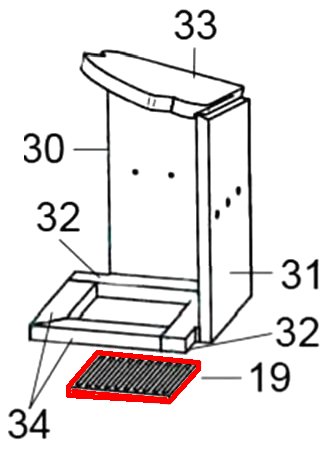 Justus Diego W+ grille de décendrage Justus Diego W+ grille de décendrage