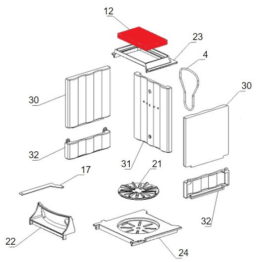 La Nordica Ester déflecteur bas D La Nordica Ester déflecteur bas D