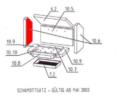 Oranier Fjord 6 pierre latérale gauche B Oranier Fjord 6 pierre latérale gauche B