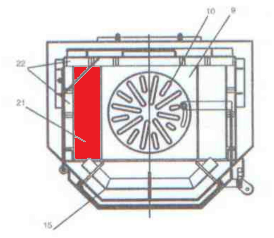 Fireplace Mallorca C pietra per fondo a sinistra