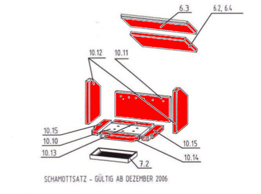 Oranier Fjord 6 revêtement de chambre de combustion C Oranier Fjord 6 revêtement de chambre de combustion C