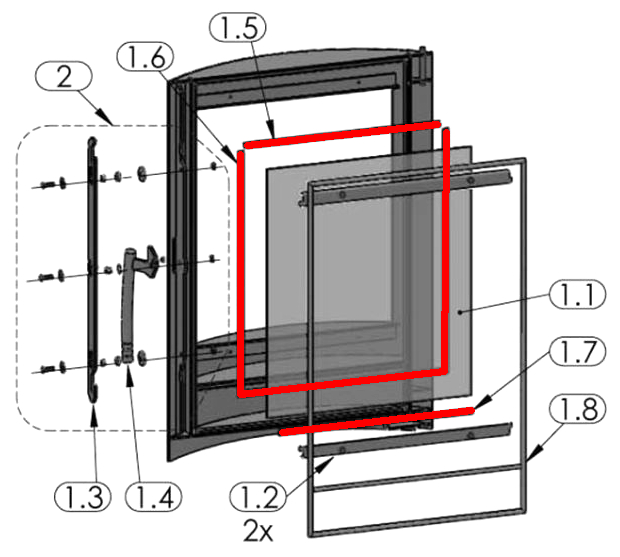 Justus Seeland guarnizione per vetro Justus Seeland guarnizione per vetro