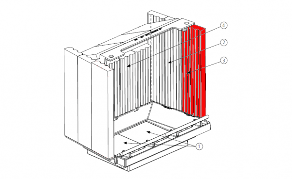 Leda Vida 68 W pierre latérale droit avant Leda Vida 68 W pierre latérale droit avant