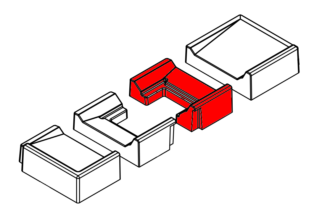 Spartherm Varia 2L-100h pietra per fondo a destra centrale Spartherm Varia 2L-100h pietra per fondo a destra centrale