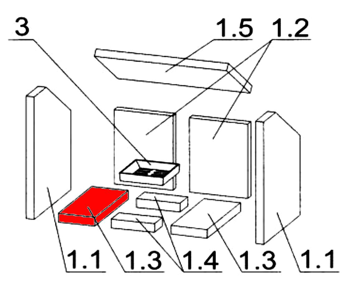 Oranier Bohemia Bodemsteen links B Oranier Bohemia Bodemsteen links B