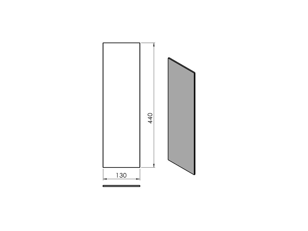 Termatech TT10 vitre latérale intérieur rectiligne