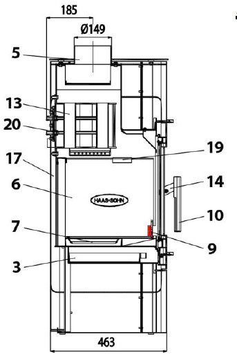 Haas-Sohn Belaqua 468.19 ferma legna