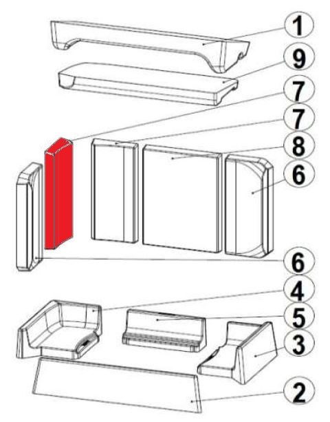 Austroflamm Dexter R 2.0 Zijsteen links achteraan