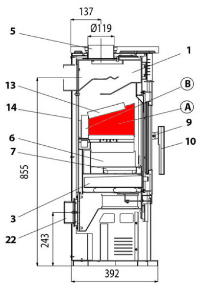 Haas-Sohn Javus 201.14 Zijsteen rechts boven