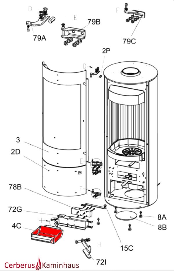 Olsberg Palena Compact cendrier Olsberg Palena Compact cendrier