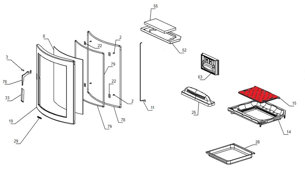 La Nordica Norma Classic S grille de décendrage La Nordica Norma Classic S grille de décendrage